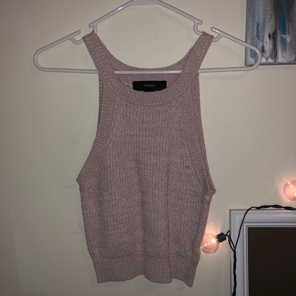 Forever 21 sweater tank crop top